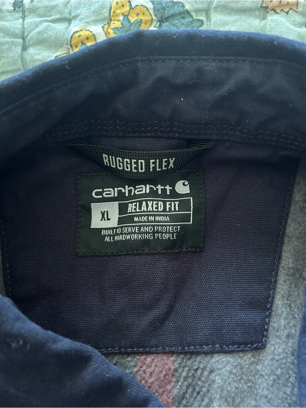 Carhartt Rugged Flex Relaxed Fit Jacket in Navy